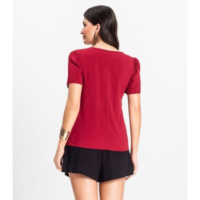 Blusa Feminina Em Viscose Infinita Cor Vermelho M / Vermelho