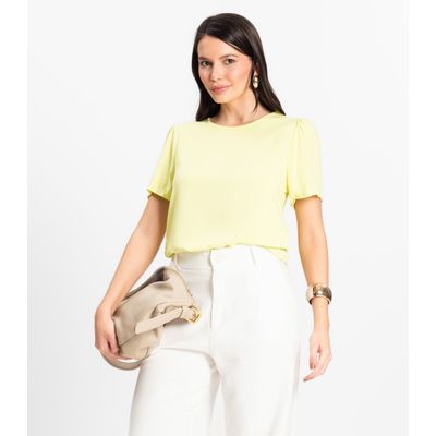 Blusa Feminina Em Viscose Infinita Cor Verde M / Verde