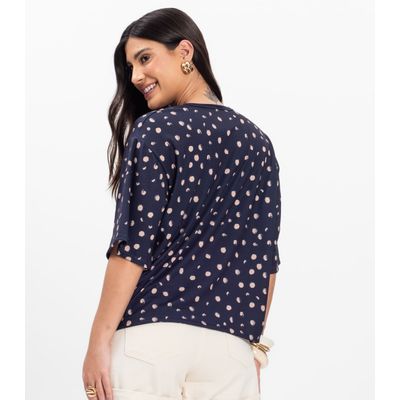 Blusa Feminina Devote V Infinita Cor Azul G / Azul