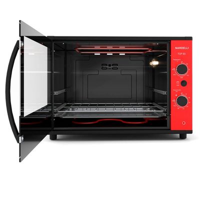 Forno Elétrico Top60 Bancada 60 Litros Nardelli Vermelho / 220v