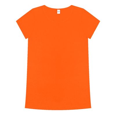 Blusa Básica Alongada Feminina Rovitex Laranja GG / Laranja