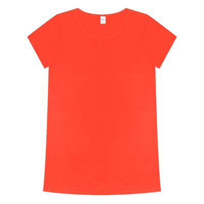 Blusa Básica Alongada Feminina Rovitex Laranja M / Laranja