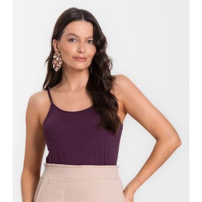 Blusa Feminina de Alças Básica Rovitex Cinza P / Cinza