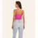Blusa De Alça Feminina Ribana Canelada Rovitex Rosa P / Rosa