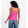 Blusa De Alça Feminina Ribana Canelada Rovitex Rosa P / Rosa