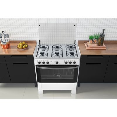 Fogão de Piso 6 Bocas com Acendimento Automático Waves Itatiaia Branco / Bivolt