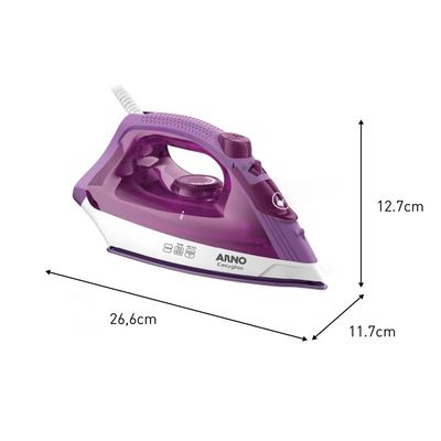 Ferro a Vapor Easygliss Cerâmica FE01 Arno Lilás com Branco / 127V