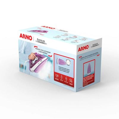 Ferro a Vapor Easygliss Cerâmica FE01 Arno Lilás com Branco / 127V