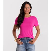 Blusa Feminina Básica Visco Tricot Rovitex Rosa