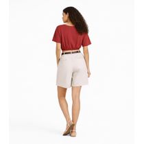 Blusa Feminina Elástico Na Cintura Infinita Cor Vermelho