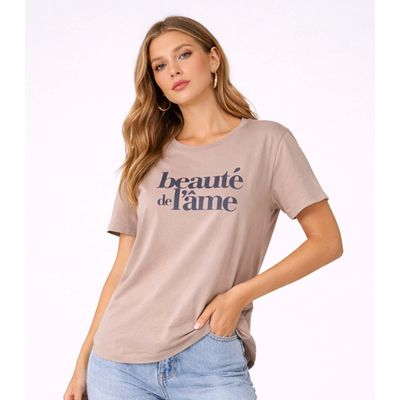 Blusa Feminina em Malha Visco Infinita Cor Marrom GG / Marrom