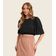 Blusa Cropped Feminina Rovitex Preto M / Preto