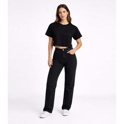 Blusa Feminina Com Manga Deslocada Infinita Cor Preto M / Preto
