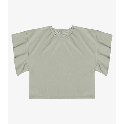 Blusa Feminina Com Manga Franzida Infinita Cor Verde GG / Verde