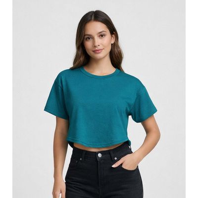 Blusa Feminina Com Manga Deslocada Infinita Cor Azul M / Azul