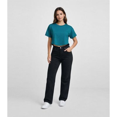 Blusa Feminina Com Manga Deslocada Infinita Cor Azul G / Azul