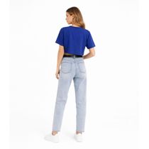 Blusa Feminina Básica Malha Suplex Infinita Cor Azul