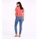 Blusa Feminina Elástico Nas Mangas Infinita Cor Rosa M / Rosa