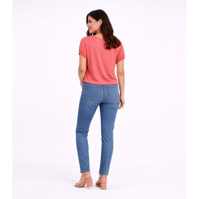Blusa Feminina Elástico Nas Mangas Infinita Cor Rosa G / Rosa