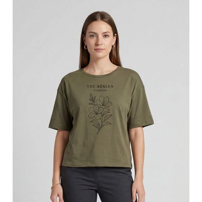Blusa Feminina Com Estampa Localizada Infinita Cor Verde P / Verde