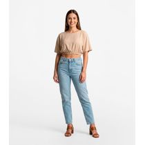 Blusa Feminina Em Viscose Infinita Cor Marrom