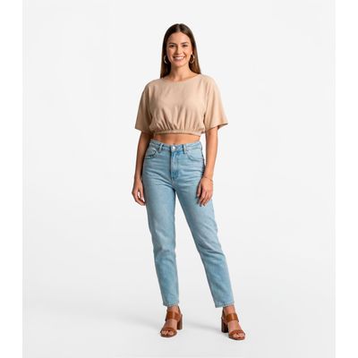 Blusa Feminina Em Viscose Infinita Cor Marrom M / Marrom