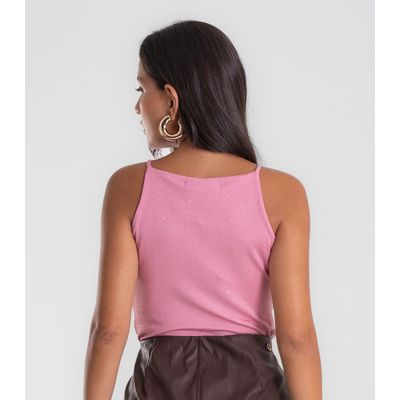 Blusa Feminina De Alça Shine Endless Rosa P / Rosa