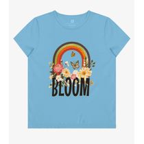 Blusa Baby Look Feminina Estampada Select Azul