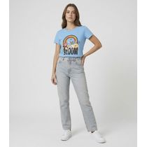 Blusa Baby Look Feminina Estampada Select Azul