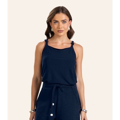 Blusa de Alça Feminina Endless. Azul G / Azul