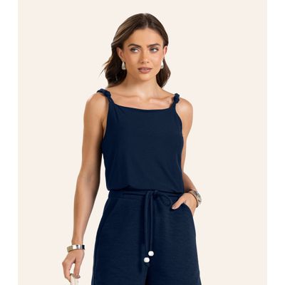 Blusa de Alça Feminina Endless. Azul G / Azul