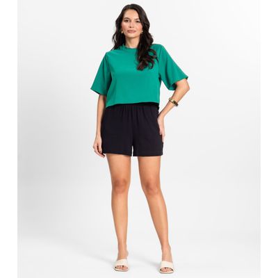Blusa Feminina em Twill Cey Rovitex Verde GG / Verde
