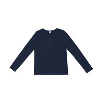 Blusa Feminina Com Botões Manga Longa Rovitex Azul