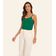 Blusa de Alça Feminina Viscotorcion Básica Rovitex Verde G / Verde