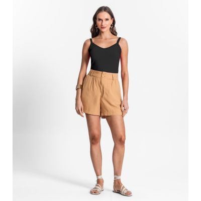 Blusa de Alça Feminina Select Preto M / Preto