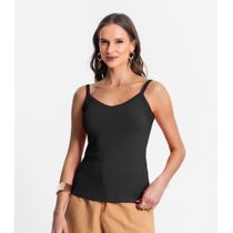 Blusa de Alça Feminina Select Preto