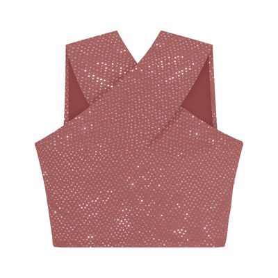 Blusa Cropped Feminina Transpassada Endless Unica M / Unica
