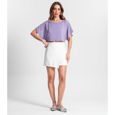 Blusa Com Top Rovitex Roxo GG / Roxo