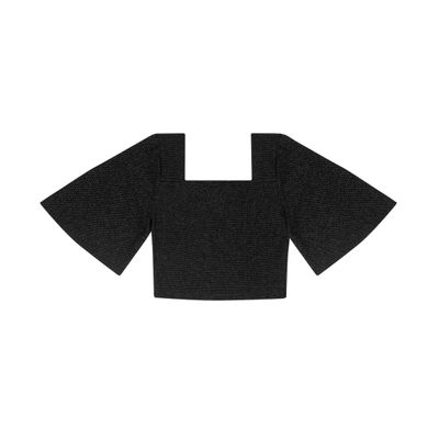 Blusa Cropped Endless Preto M / Preto