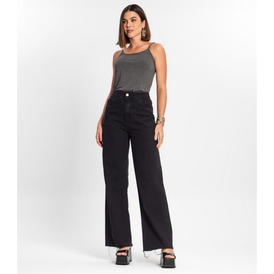 Blusa de Alça Feminina Viscotorcion Básica Rovitex Cinza M / Cinza