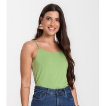 Blusa Feminina de Alças Básica Rovitex Verde