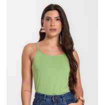 Blusa Feminina de Alças Básica Rovitex Verde