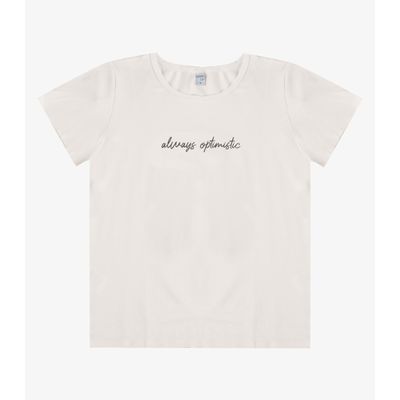 Blusa Feminina com Estampa Infinita Cor Bege P / Bege