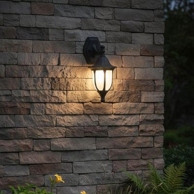Arandela Preta Parede Suporte Superior Termoplástico Bivolt Decoração Modena Dital