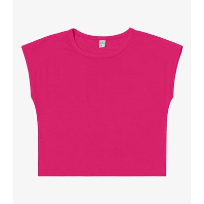 Blusa Básica Feminina Viscotorcion Rovitex Rosa P / Rosa