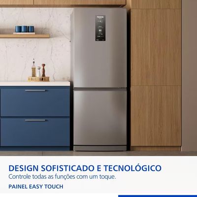 Geladeira Inverse 475L Frost Free BB64X Aço Escovado Panasonic Aço Escovado / 220V