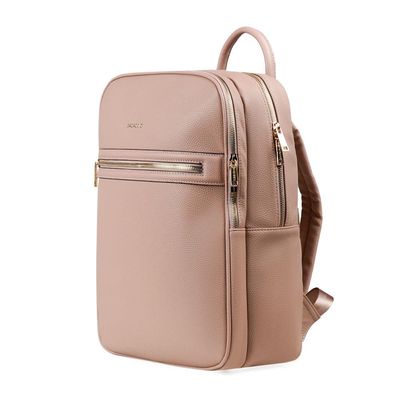 Mochila Feminina Poliuretano 3 Compartimentos Premiere Nude U / Nude