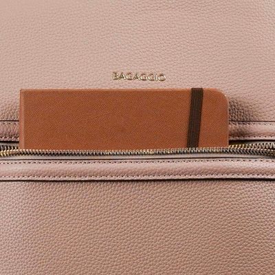 Mochila Feminina Poliuretano 3 Compartimentos Premiere Nude U / Nude