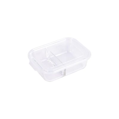 Pote de Vidro Retangular com Divisória e Tampa 1 Litro Pote de Vidro Retangular com Divisórias e Tampa 1 Litro