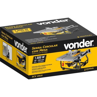 Serra Circ 10" C/mesa Scv1810 220v Vonder